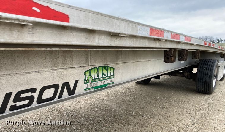 image for item HN9857 2013 Transcraft Benson AF53102-2-524  flatbed trailer