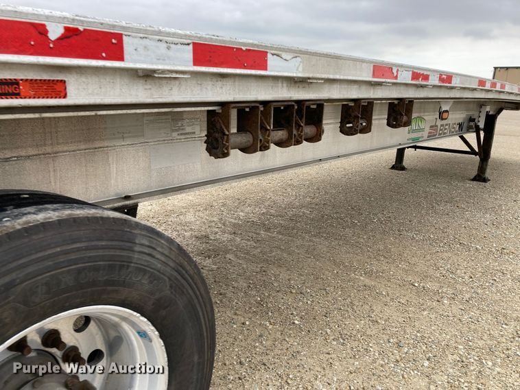 image for item HN9857 2013 Transcraft Benson AF53102-2-524  flatbed trailer