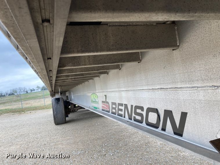 image for item HN9857 2013 Transcraft Benson AF53102-2-524  flatbed trailer
