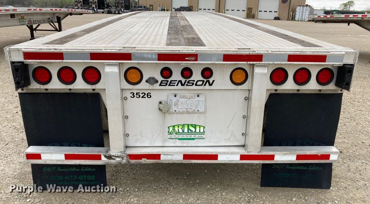 image for item HN9858 2013 Transcraft Benson AF53102-2-524  flatbed trailer