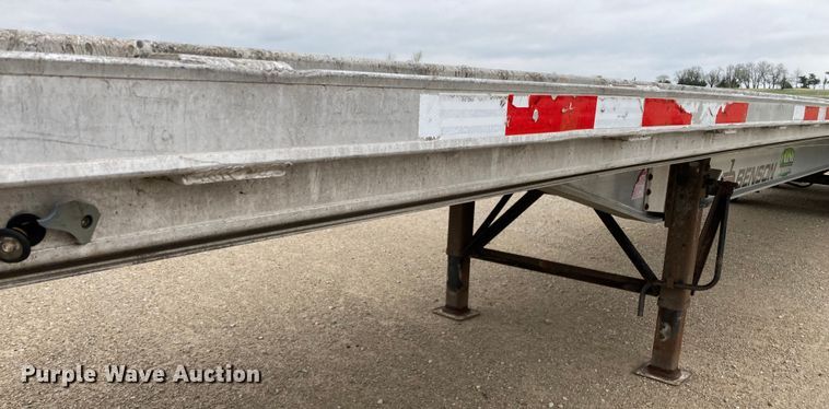 image for item HN9858 2013 Transcraft Benson AF53102-2-524  flatbed trailer
