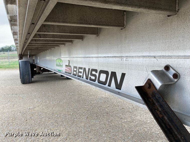 image for item HN9858 2013 Transcraft Benson AF53102-2-524  flatbed trailer