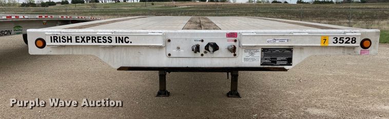 image for item HN9859 2013 Transcraft Benson AF53102-2-524  flatbed trailer