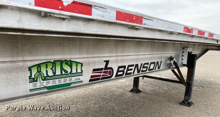 image for item HN9859 2013 Transcraft Benson AF53102-2-524  flatbed trailer