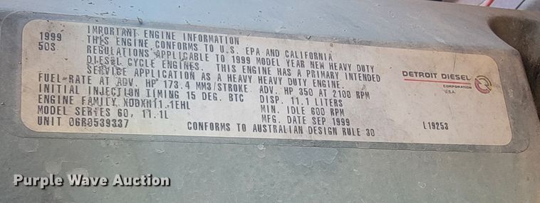 image for item HP9728 2000 Sterling A-Line  semi truck