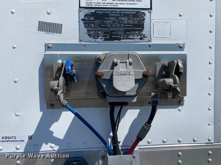 image for item KB9473 2005 Great Dane 7411TP-SA  dry van trailer