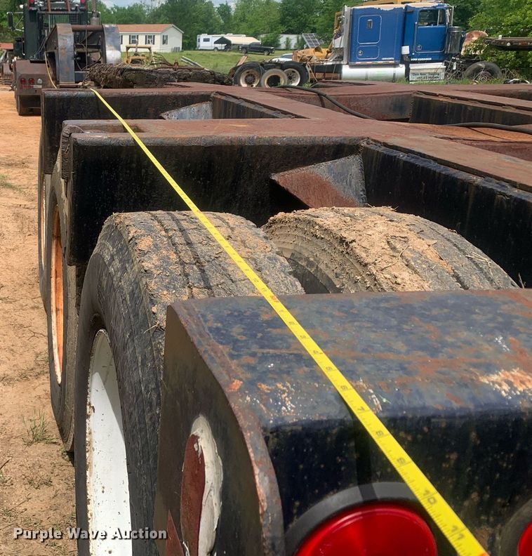 image for item LH9551 1962 Hamilton 3ALB-60  lowboy equipment trailer