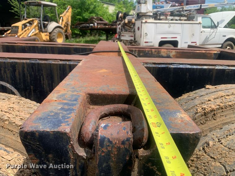 image for item LH9551 1962 Hamilton 3ALB-60  lowboy equipment trailer