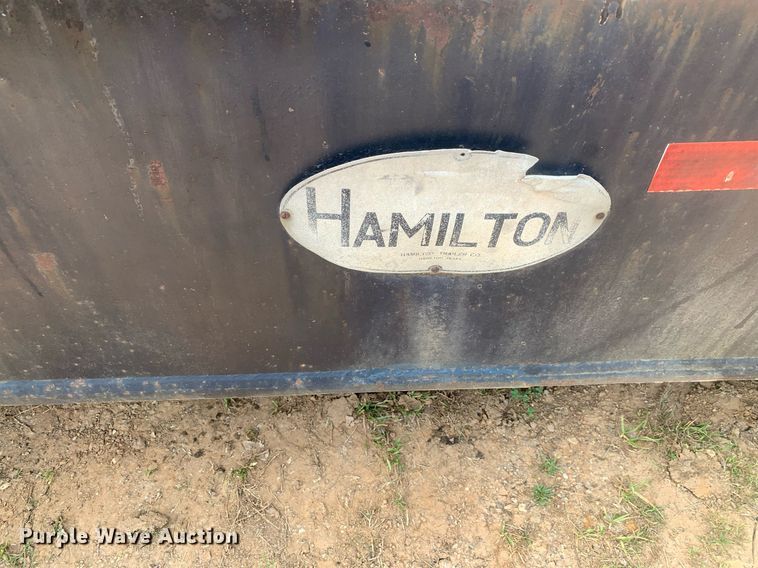 image for item LH9551 1962 Hamilton 3ALB-60  lowboy equipment trailer