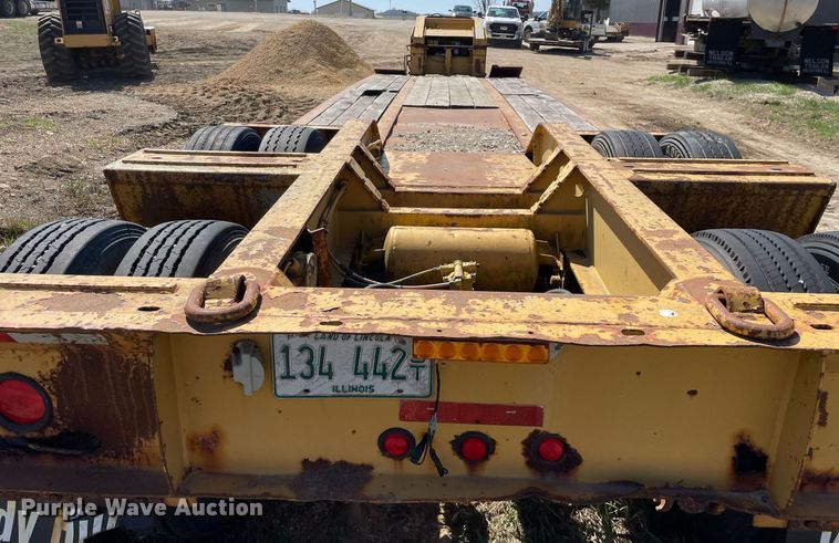 image for item LJ9610 1997 Load King  lowboy equipment trailer