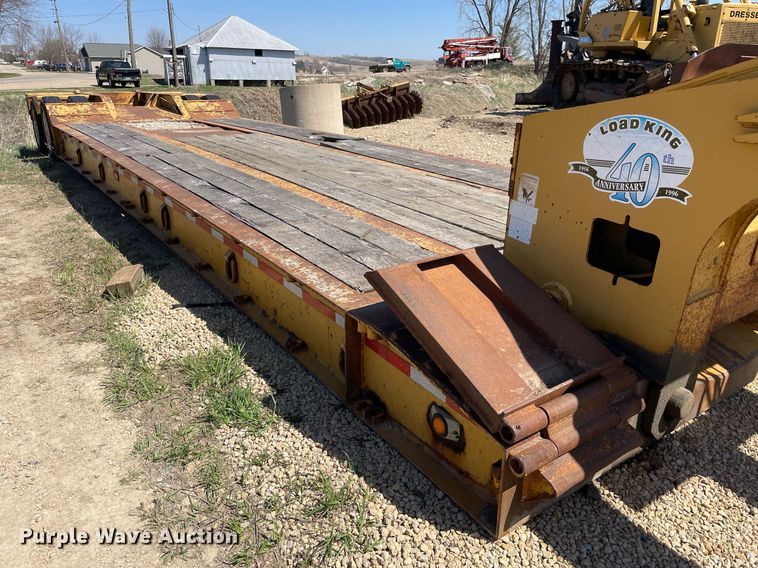image for item LJ9610 1997 Load King  lowboy equipment trailer