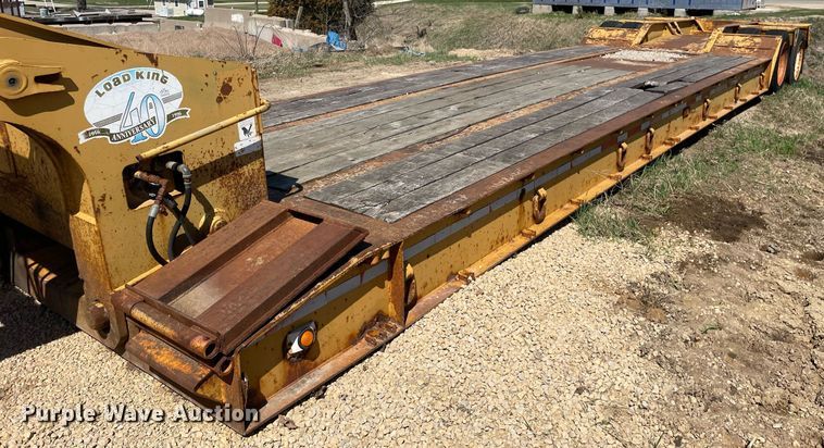 image for item LJ9610 1997 Load King  lowboy equipment trailer