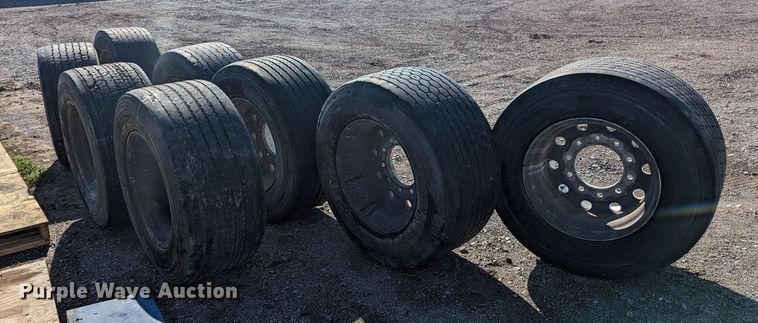 image for item MN9881 (8) super single tires and wheels