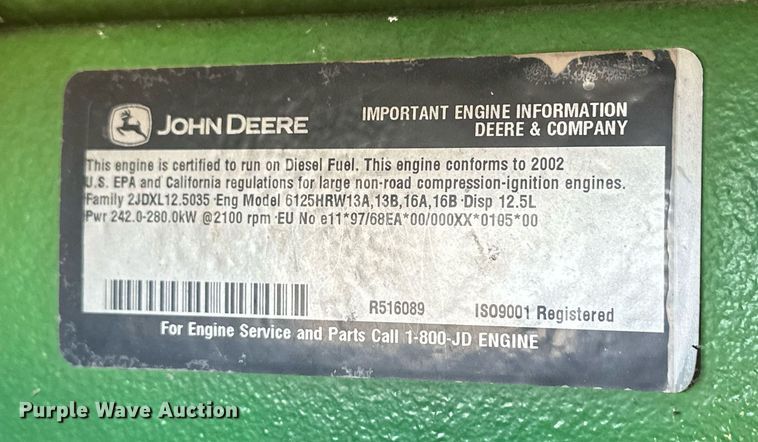 image for item DN6363 2003 John Deere 9320  4WD tractor