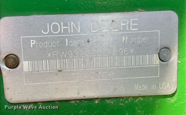 image for item DN6363 2003 John Deere 9320  4WD tractor