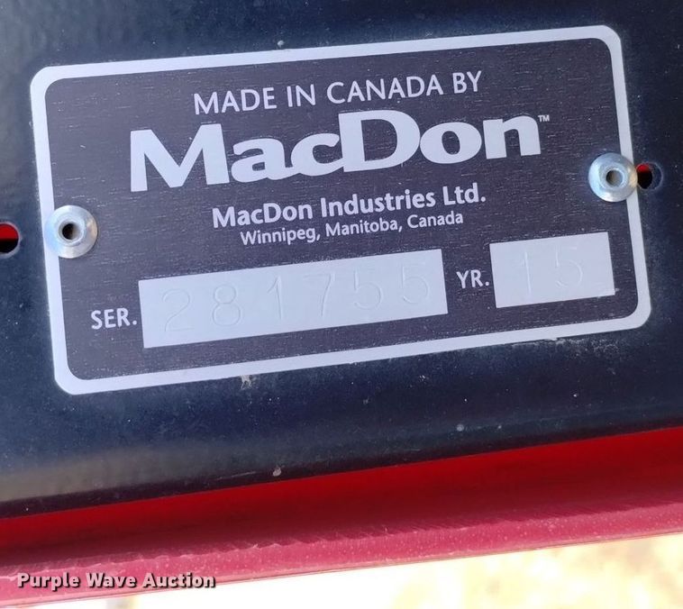 image for item DN6365 2015 MacDon FD75-D  flex draper head