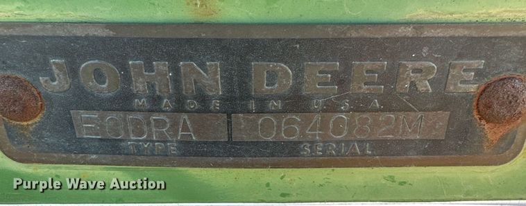 image for item DN6368 John Deere DR-A  grain drill