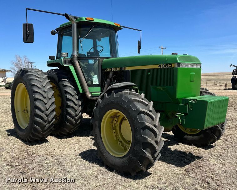 image for item DN6370 1992 John Deere 4960  MFWD tractor