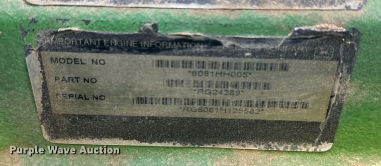 image for item DN6375 2001 John Deere 9750 STS  combine