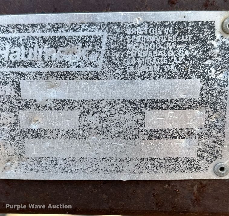 image for item DN6377 2007 Haulmark TS7X14DT2  enclosed cargo service trailer