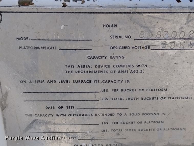 image for item DN6379 1989 GMC 7000  bucket truck