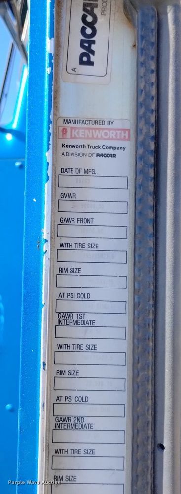 image for item DN6386 1994 Kenworth T800  grain truck