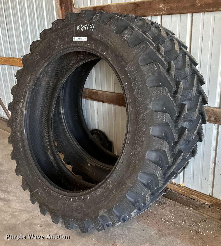 image for item KX9141 (2) 380/90R46 BKT tires