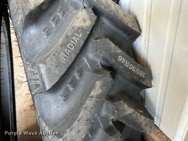 image for item KX9141 (2) 380/90R46 BKT tires