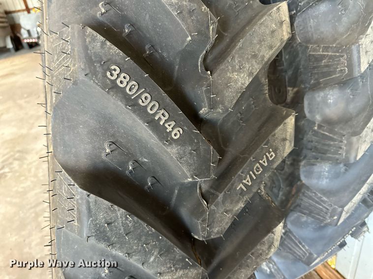 image for item KX9141 (2) 380/90R46 BKT tires