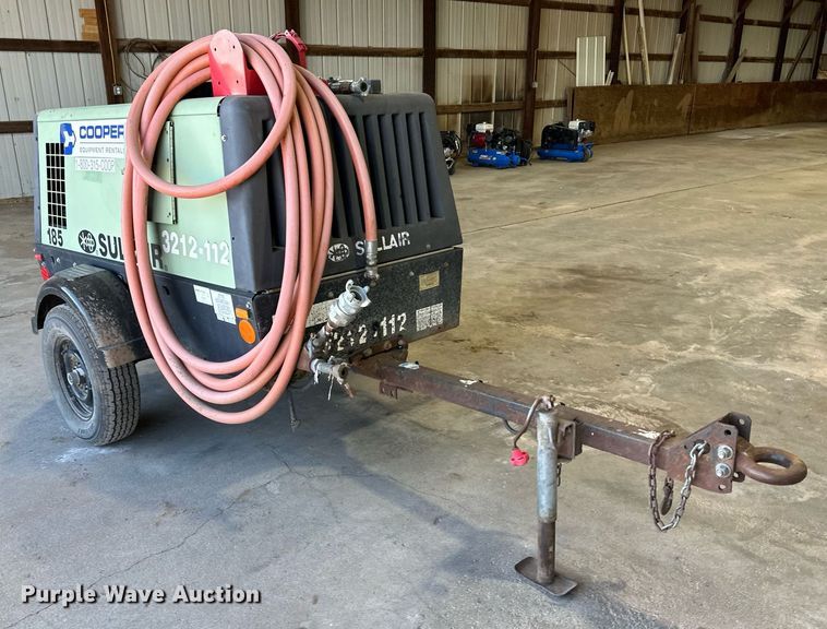 image for item KX9152 2012 Sullair 185  air compressor