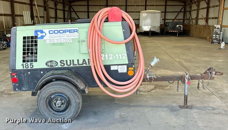image for item KX9152 2012 Sullair 185  air compressor