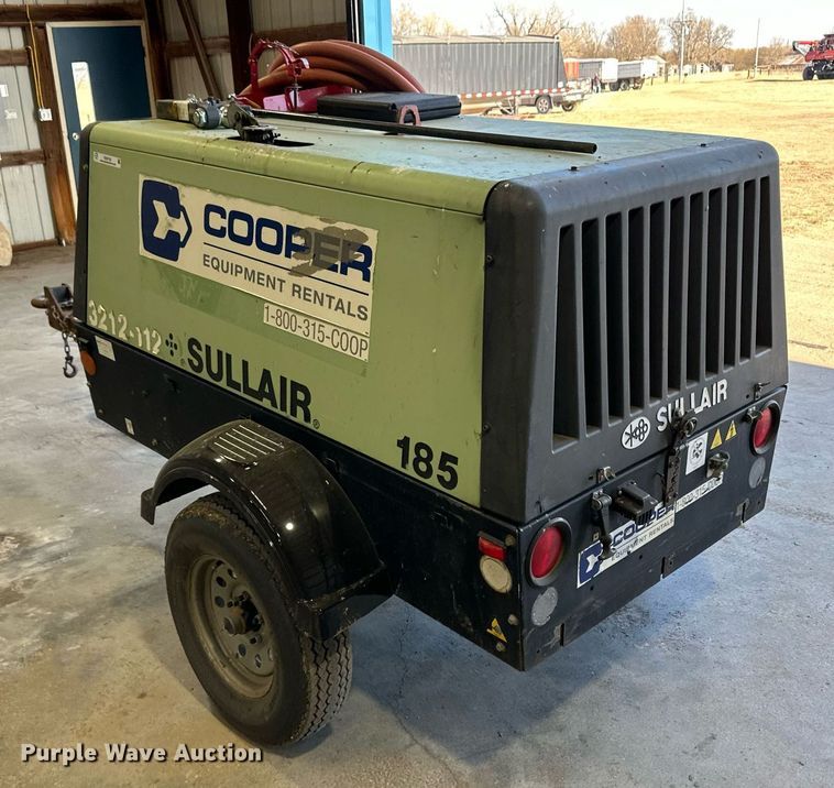 image for item KX9152 2012 Sullair 185  air compressor