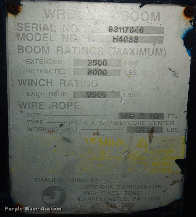 image for item DI6881 1993 Chevrolet K3500  tow truck