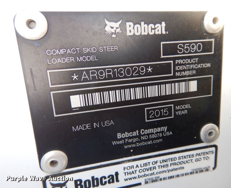 image for item DK1788 2014 Bobcat S590  skid steer loader