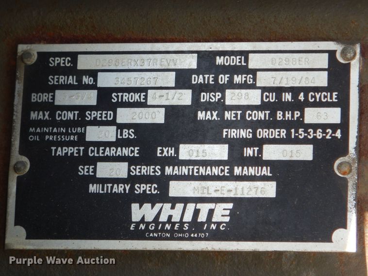 image for item DK1789 1984 Hollingsworth MEP005A  generator