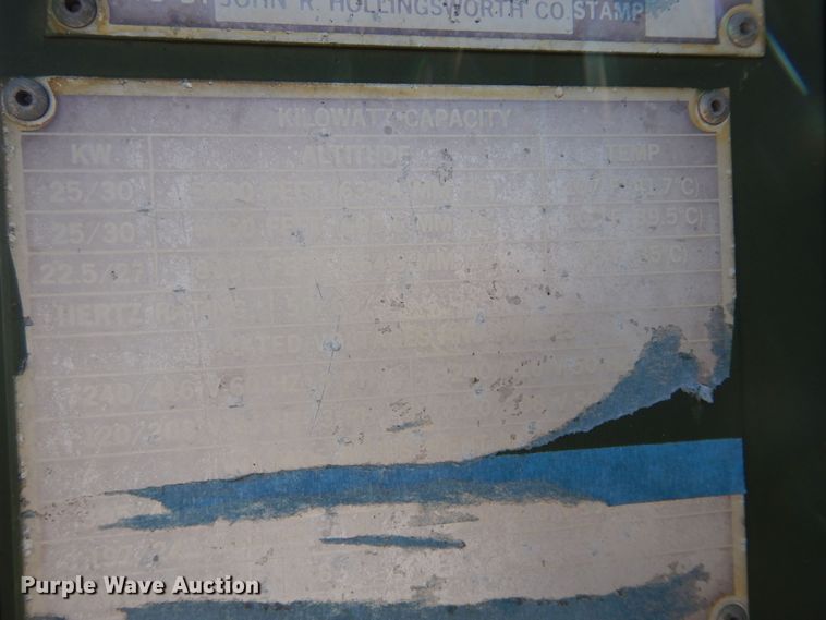 image for item DK1789 1984 Hollingsworth MEP005A  generator