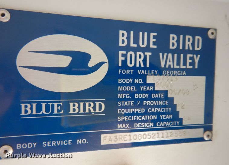 image for item DK1808 2009 Blue Bird All American  school bus