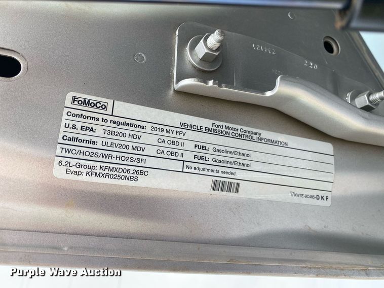 image for item DL7169 2019 Ford F250 Super Duty  SuperCab pickup truck