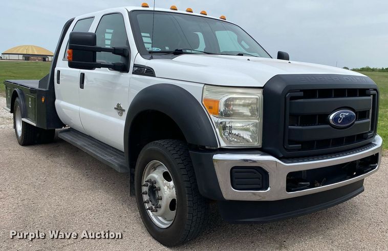 image for item DL7170 2012 Ford F450 Super Duty  Crew Cab flatbed truck