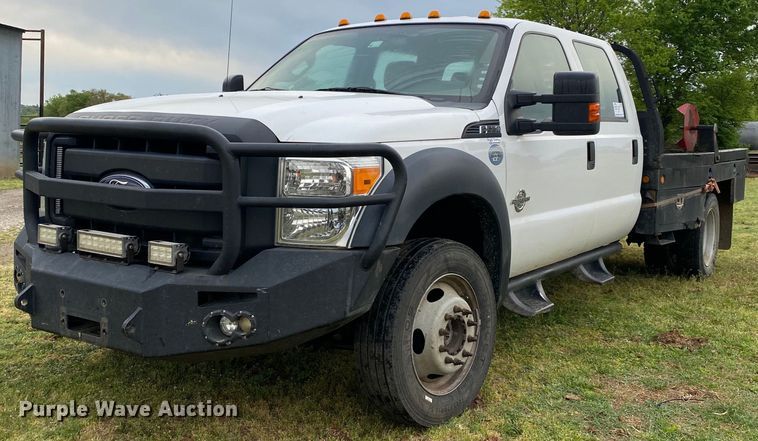 image for item DL7172 2013 Ford F550  Crew Cab bale bed pickup truck