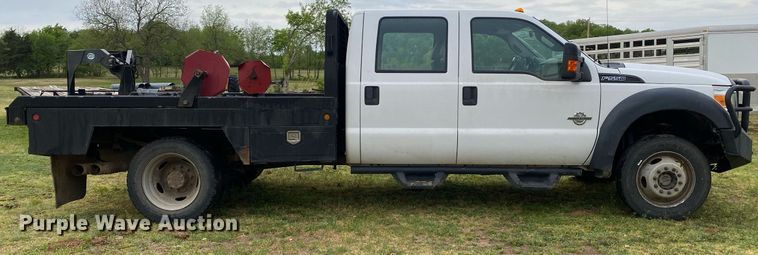 image for item DL7172 2013 Ford F550  Crew Cab bale bed pickup truck