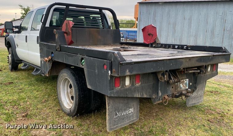 image for item DL7172 2013 Ford F550  Crew Cab bale bed pickup truck