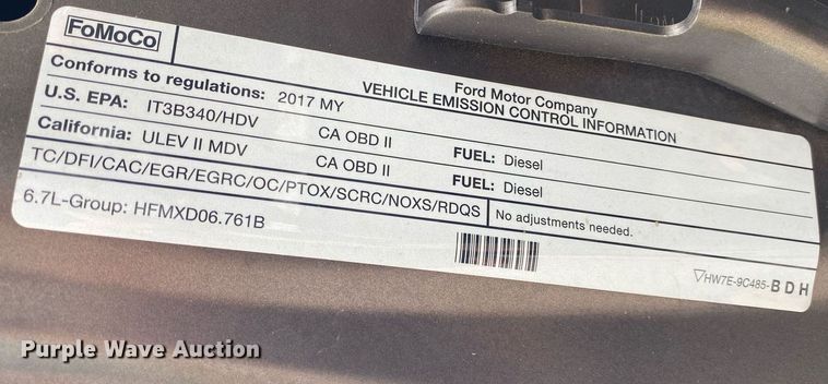 image for item DL7176 2017 Ford F250 Super Duty  Crew Cab pickup truck