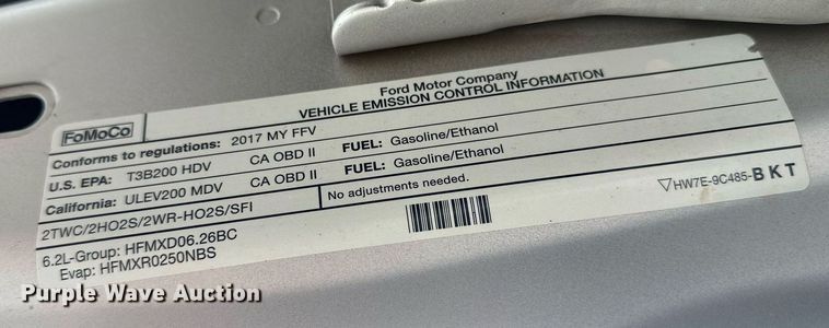 image for item DL7180 2017 Ford F250  Super Duty  SuperCab pickup truck