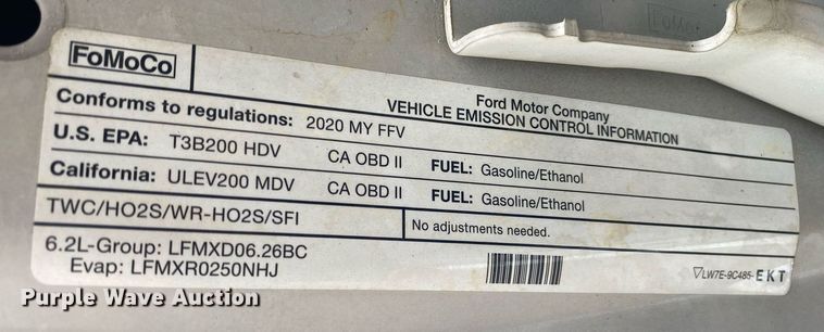 image for item DL7184 2020 Ford F250  Super Duty  Crew Cab pickup truck