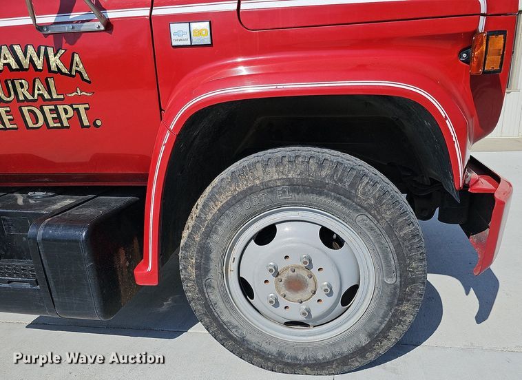 image for item DO4366 1989 Chevrolet C60 Custom Deluxe  fire truck