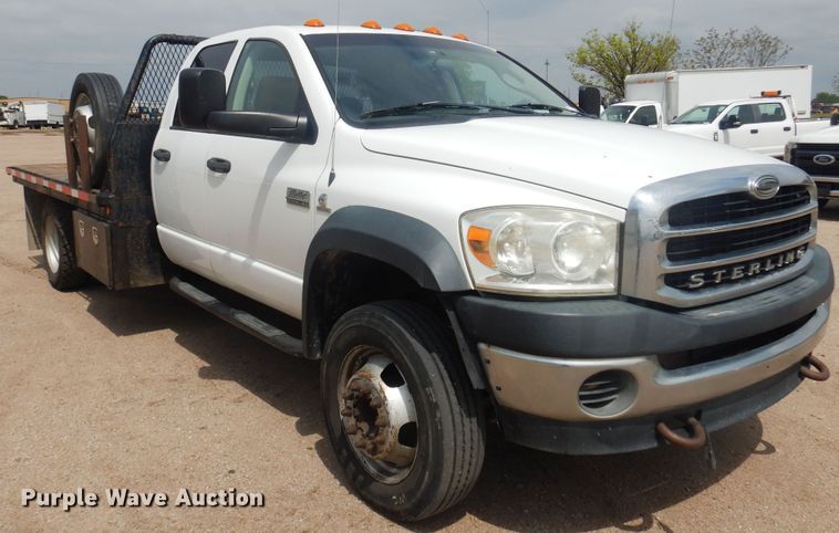 image for item DP7842 2008 Sterling Bullet 5500  Quad Cab flatbed truck