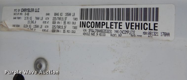 image for item DP7842 2008 Sterling Bullet 5500  Quad Cab flatbed truck