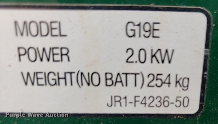 image for item DQ0536 2001 Yamaha G19E  golf cart