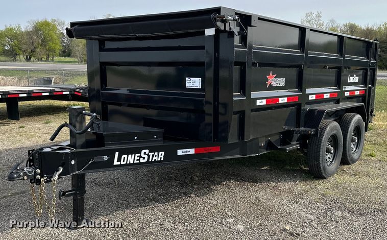 image for item DR5236 2022 Lonestar  dump trailer